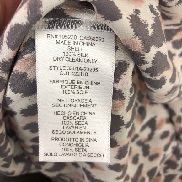 Joie madera animal print silk blouse - Picture 5 of 7